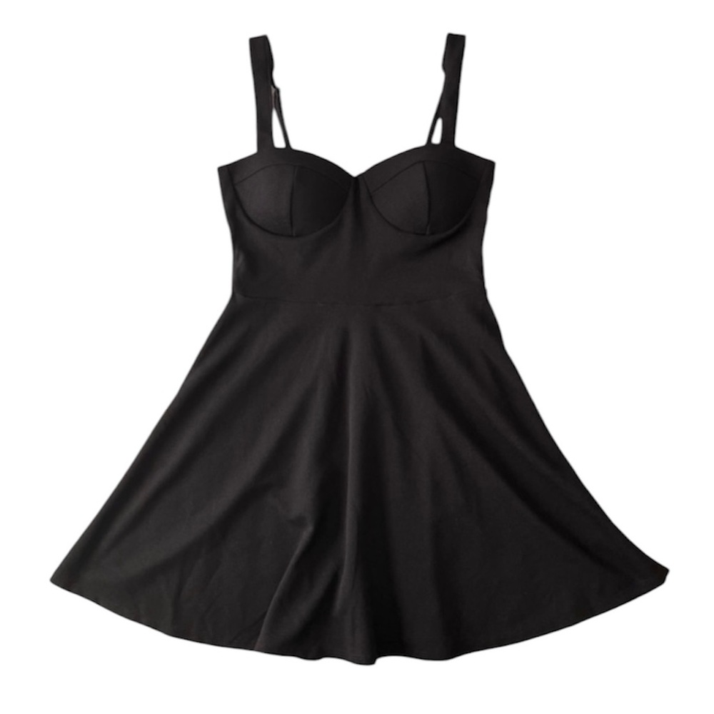 Trixxi Black Bustier Cami Dress Size XL
